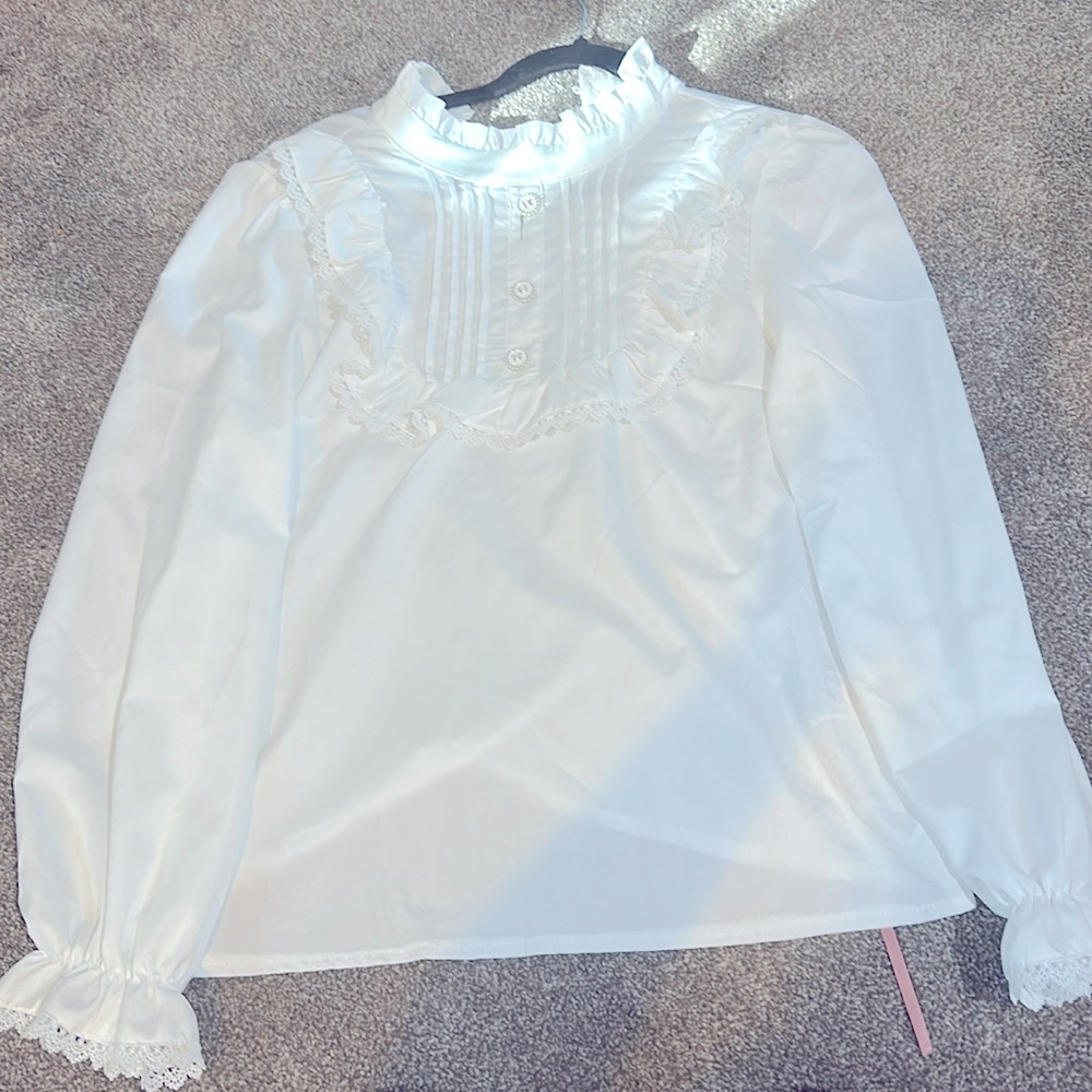 White unisex blouse